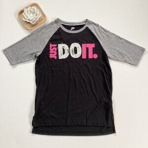 Nike Gray Black Raglan T-shirt